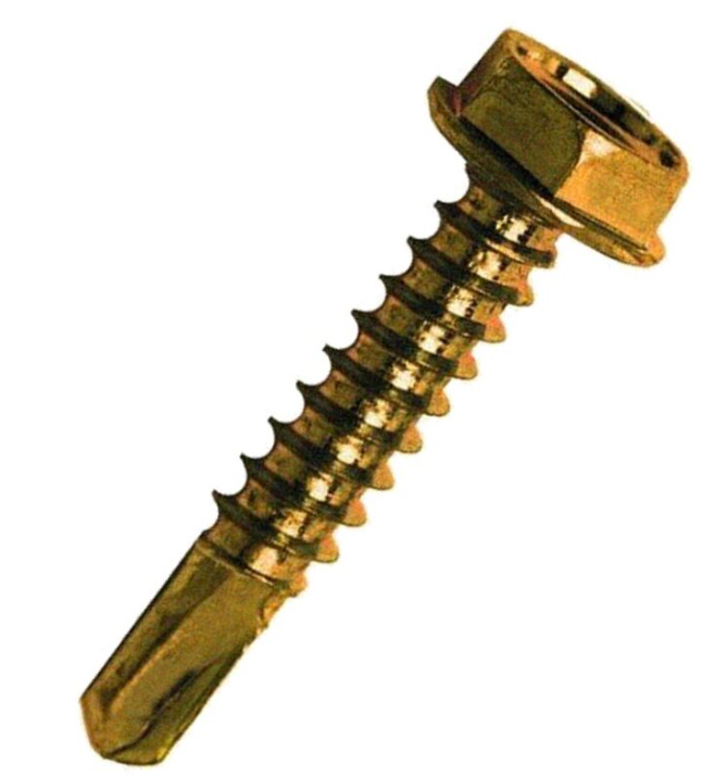 Tek screws self-drilling and self-tapping fasteners with zinc coating used for roofing and metal construction applications