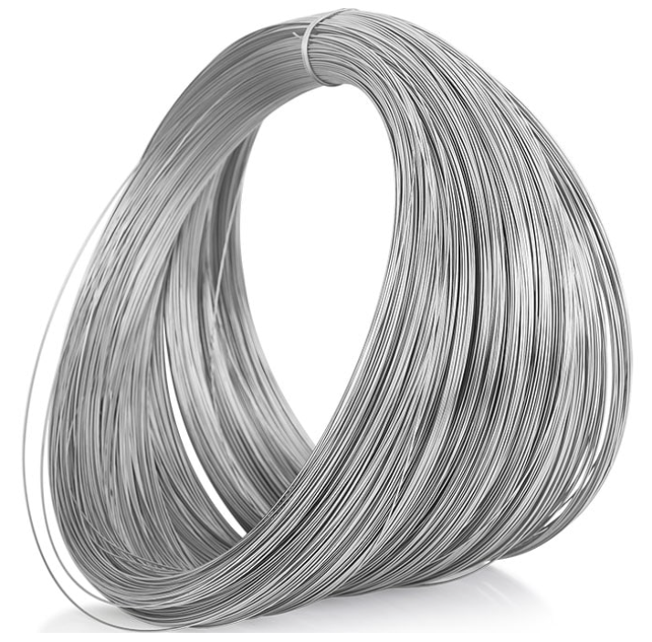 Coiled galvanized iron wire used for construction binding, fencing, and reinforcement applications